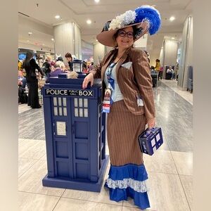 Blue and Brown Doctor Who inspired Costume